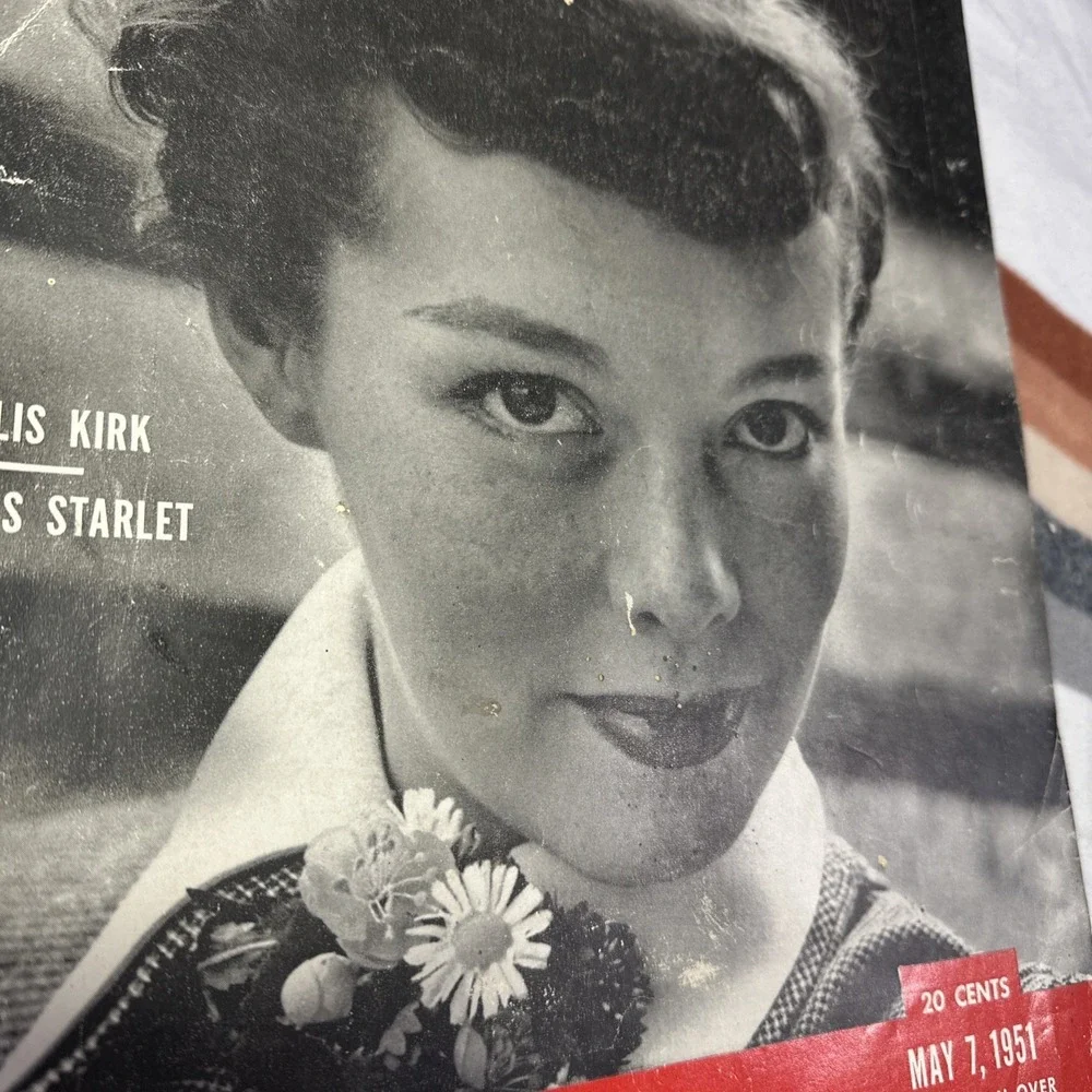 Life Magazine May 7, 1951 Phyllis Kirk, 'From Here to Eternity' Vintage Issue